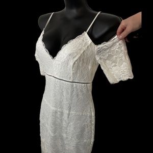 White Lace Dress Size S